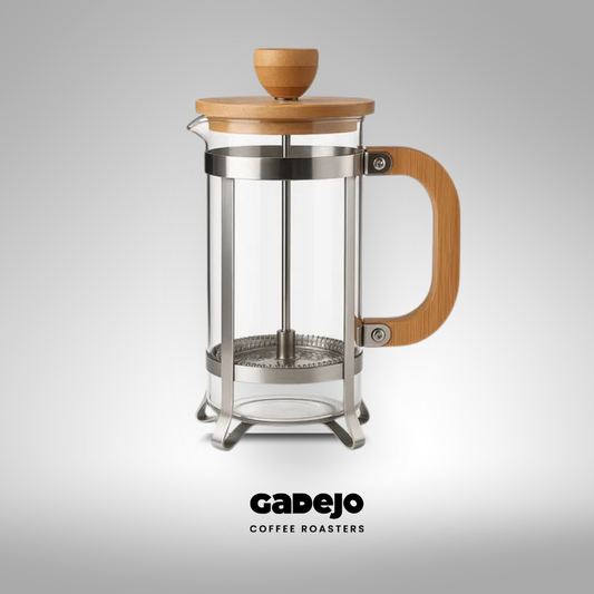 Prensa Francesa Bambú 600 ml – Vidrio Borosilicato & Tapa de Bambú