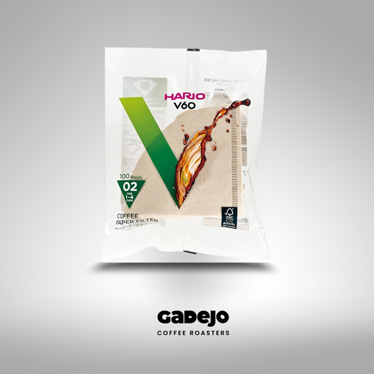 Filtros Hario V60 Tamaño 02  – 100 Unidades | GADEJO